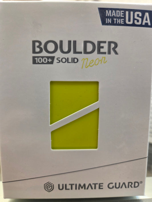 Ultimate Guard Boulder 100+ Solid Deck Box (Neon Yellow)
