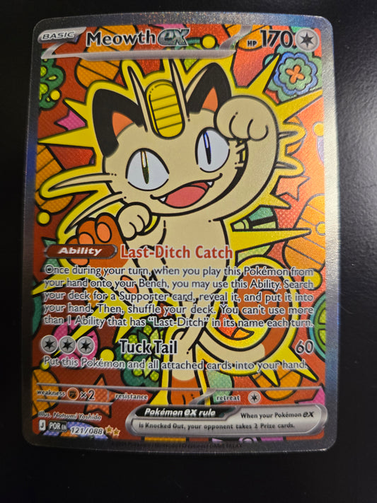 Meowth Ex 121/088 Perfect Order Holofoil NM