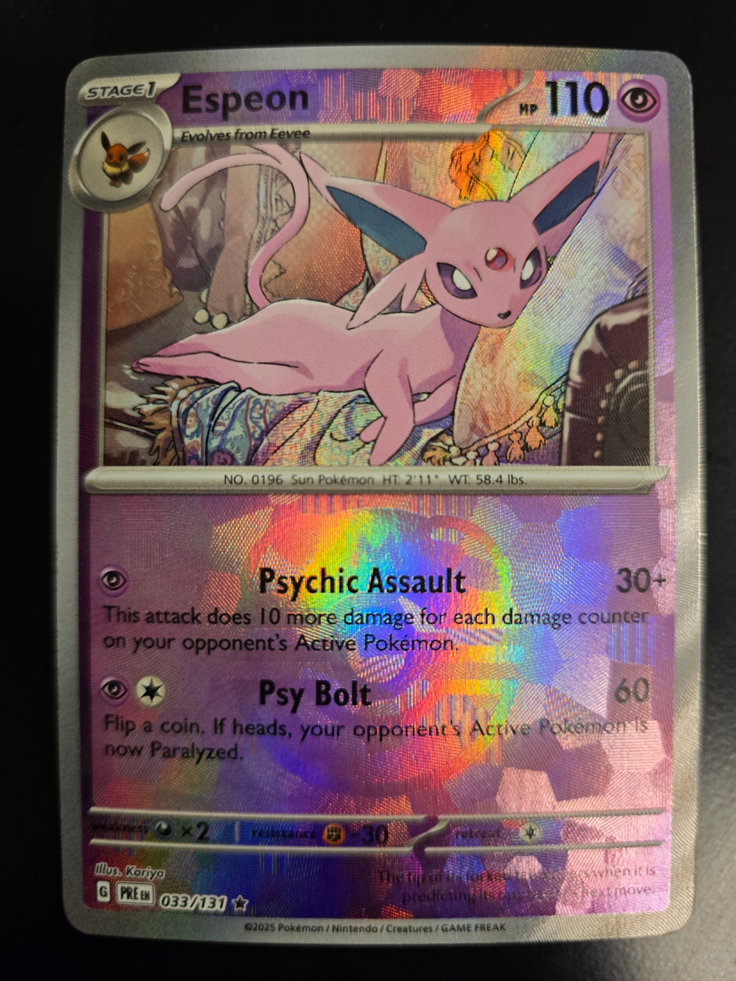 Espeon (Master Ball Pattern) 033/131 Holofoil NM