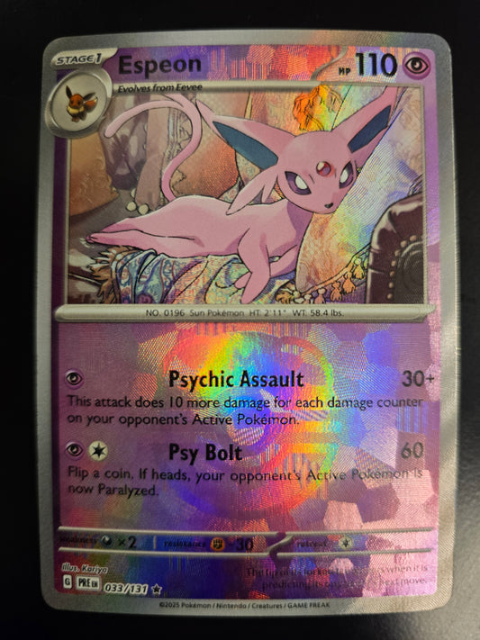 Espeon (Master Ball Pattern) 033/131 Holofoil NM at Emerald Market Alamogordo, New Mexico