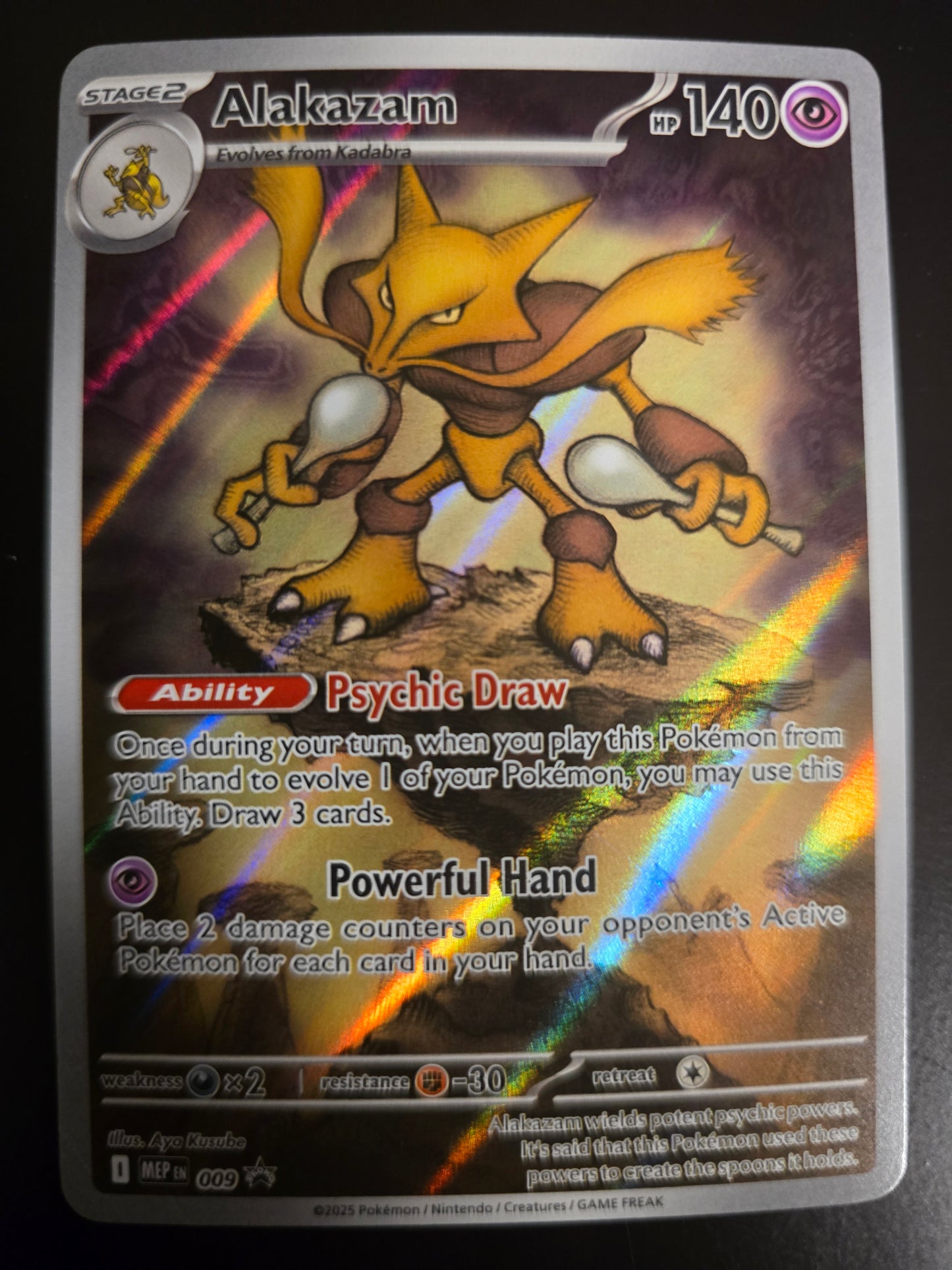 Alakazam 009 Mega Evolution Promo Holofoil NM