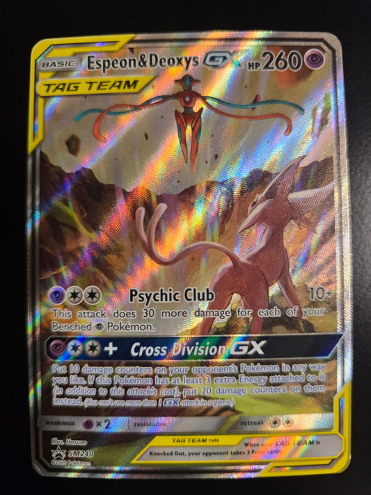 Espeon & Deoxys GX SM240 SM Promos Holofoil LP
