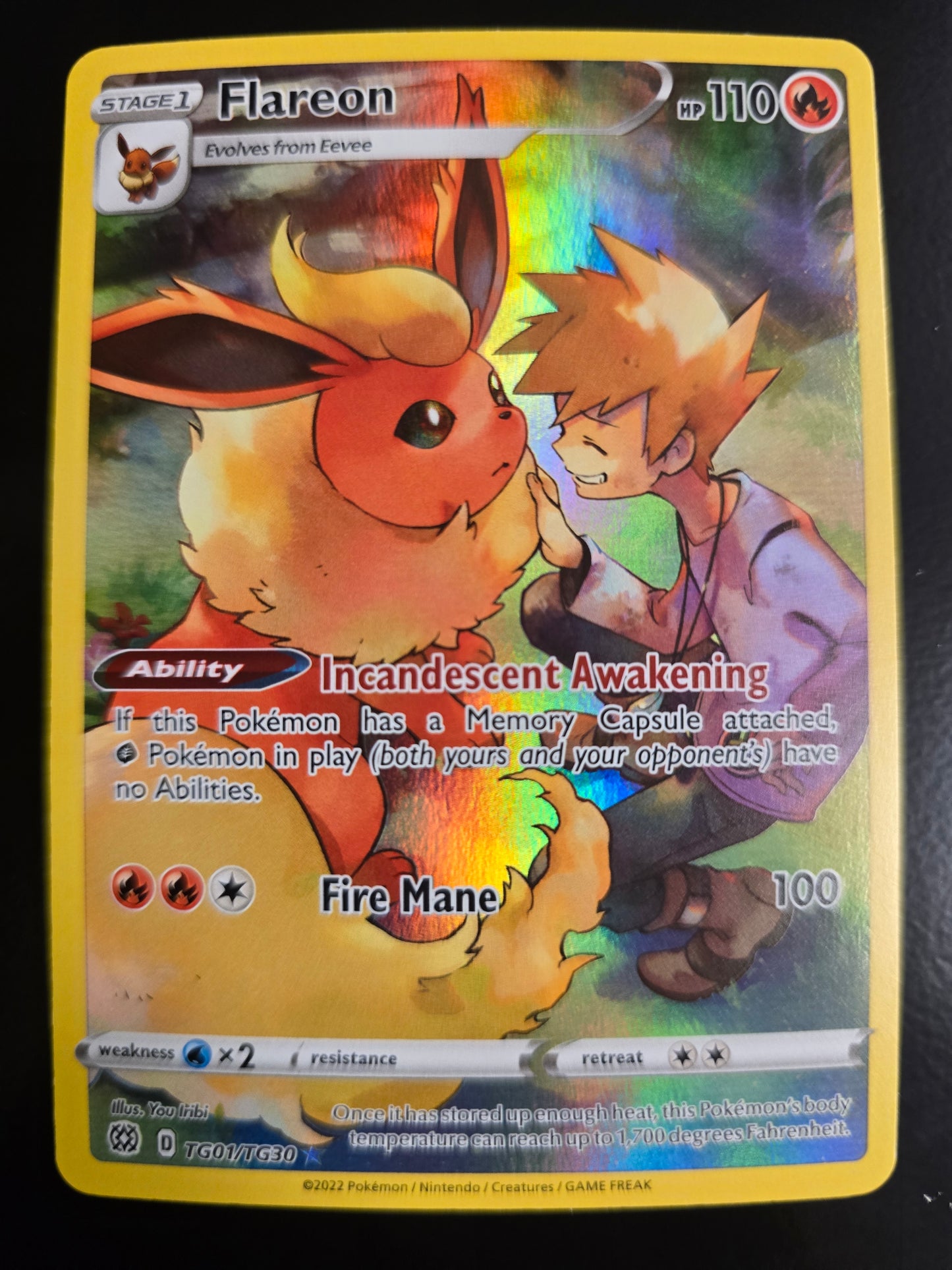 Flareon TG01/TG30 Brilliant Stars Trainer Gallery Holofoil NM