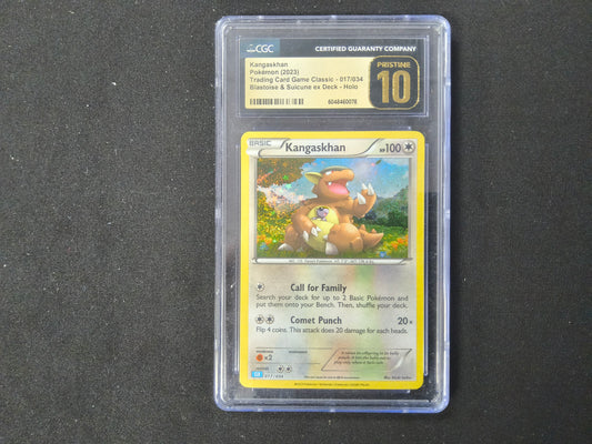 CGC Pristine 10 Kangaskhan #017/034 TGC Classic