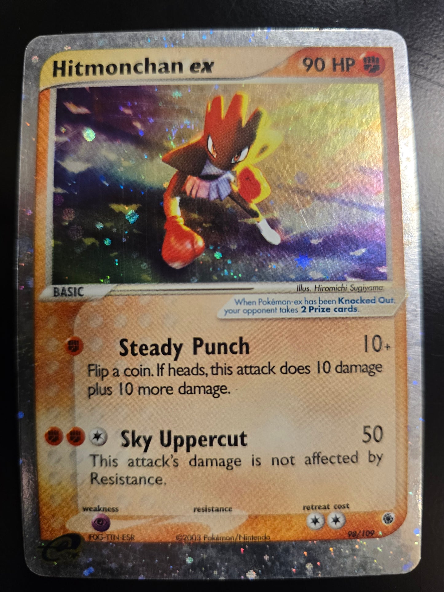 Hitmonchan Ex 98/109 Ruby & Sapphire Holofoil LP