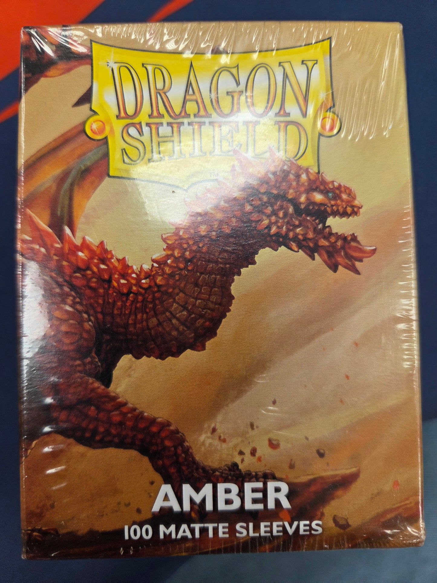Dragon Shield 100 Matte Sleeves Amber