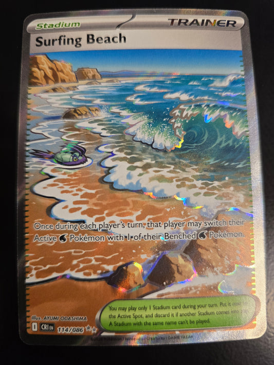 Surfing Beach 114/086 Chaos Rising Holofoil NM