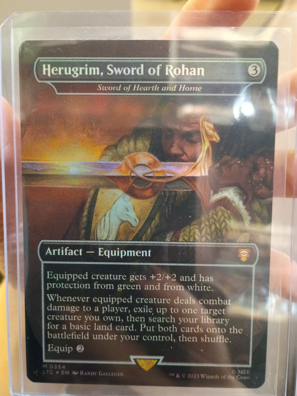 Herugrim, Sword of Rohan TLOTR Borderless FOIL M 0354 NM