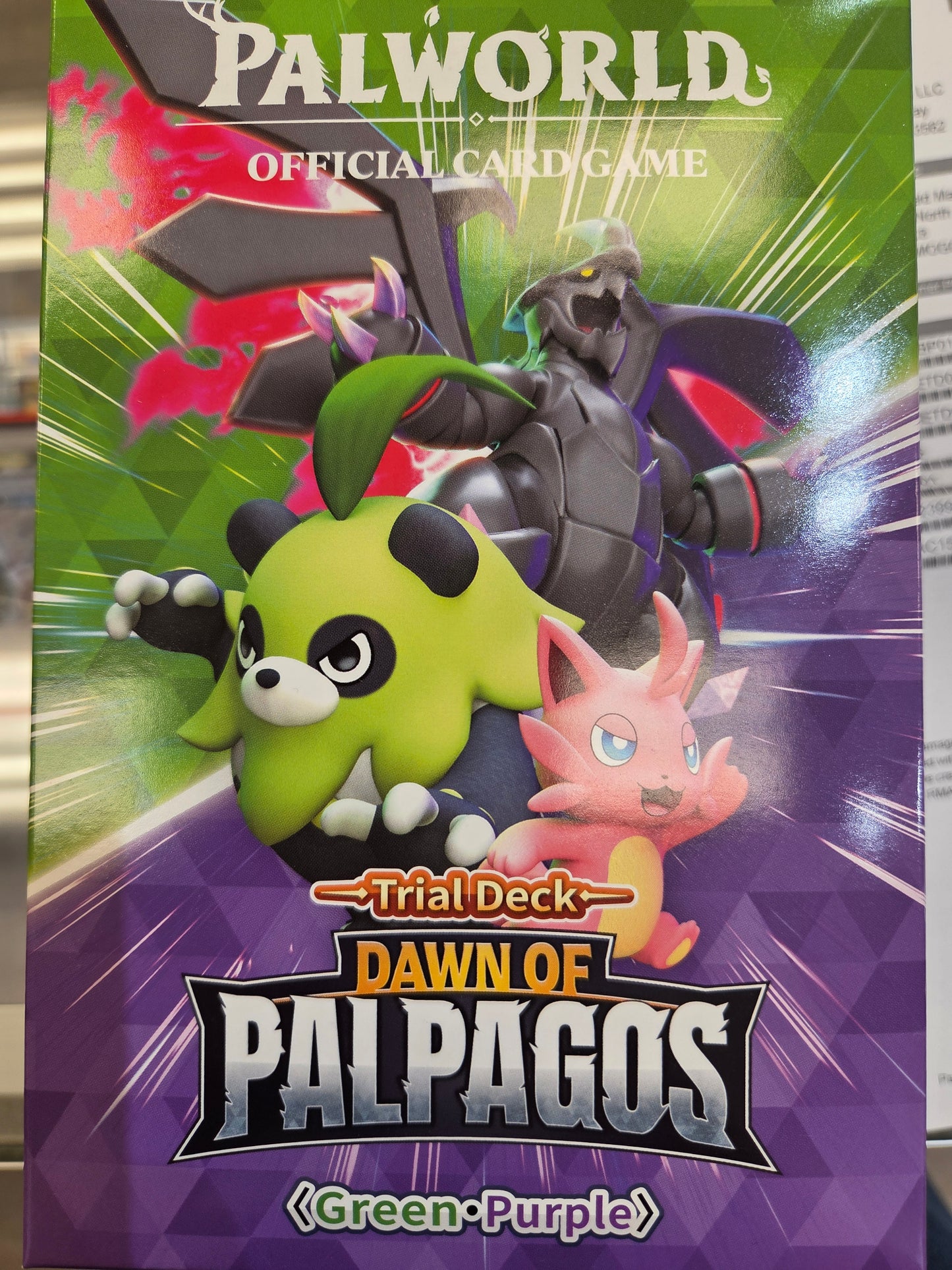 Palworld Trial Deck, Dawn of Palpagos Green & Purple