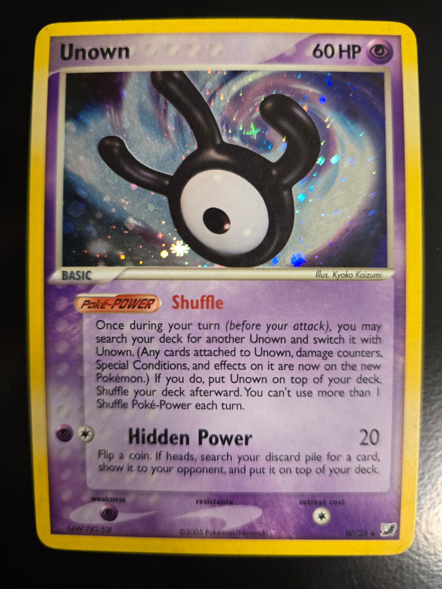 Unown (W) W/28 Unseen Forces Holofoil LP