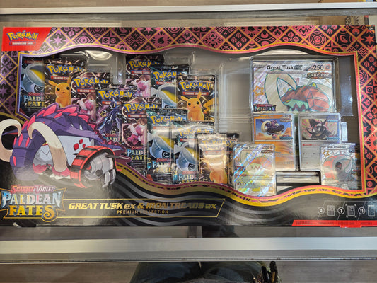 Pokemon Paldean Fates Great Tust EX & Iron Threads EX Premium collection