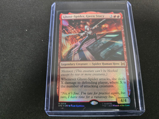 Ghost-Spider, Gwen Stacy M 0014 Marvel's Spider-Man Eternal Legal Foil NM at Emerald Market Alamogordo, New Mexico