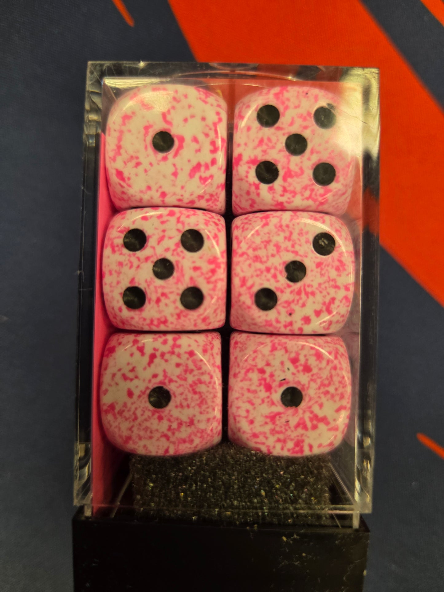 Chessex Speckled Pink set of 12 16mm D6