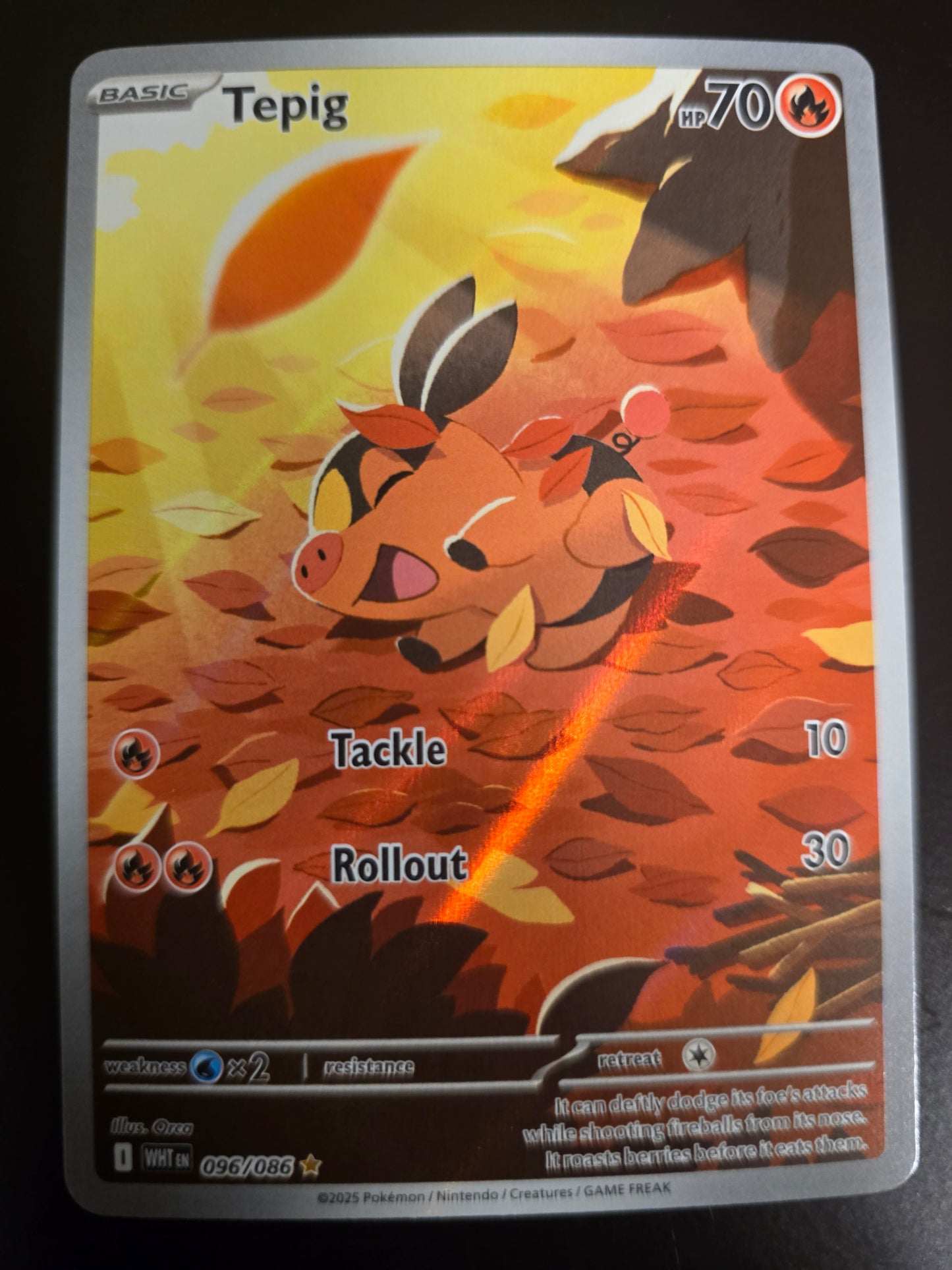 Tepid 096/086 White Flare Holofoil NM