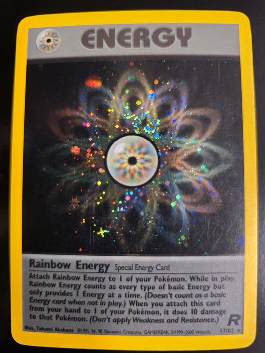Rainbow Energy 17/82 Team Rocket Unlimited Holofoil NM