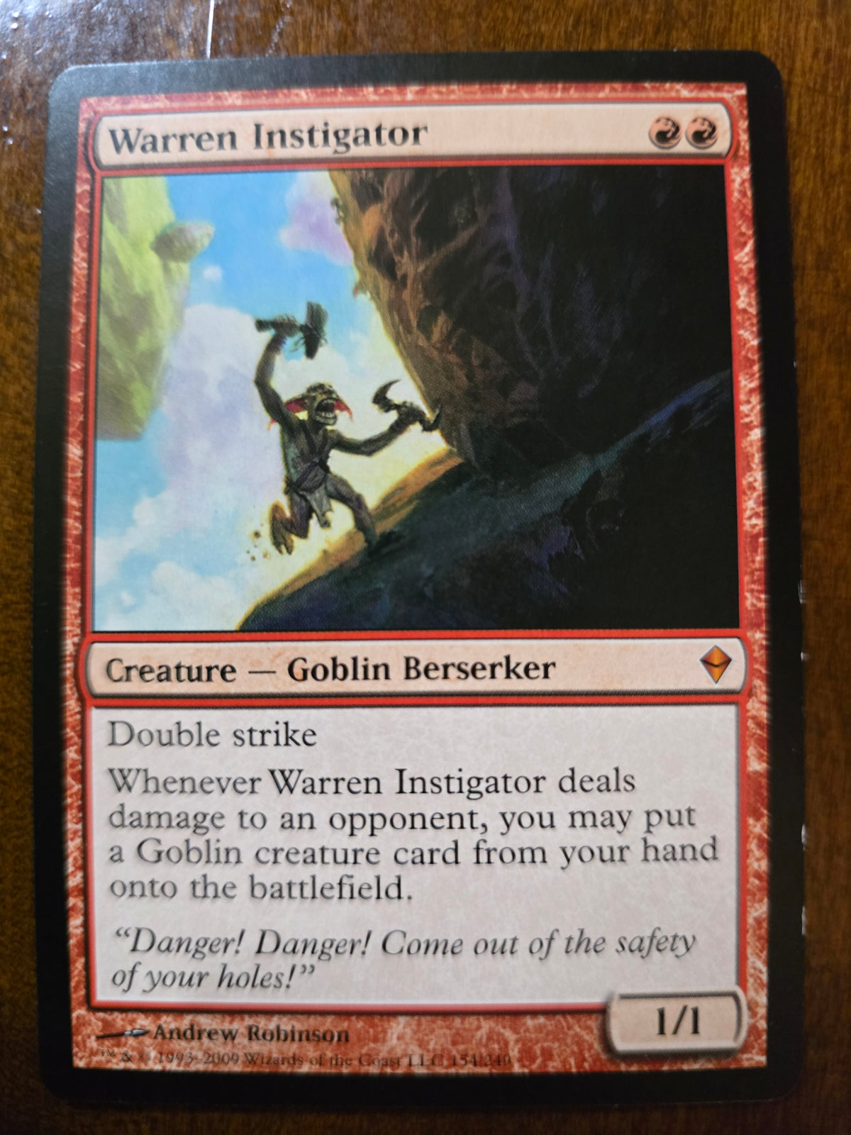 Warren Instigator 154/249 Zendikar Normal NM
