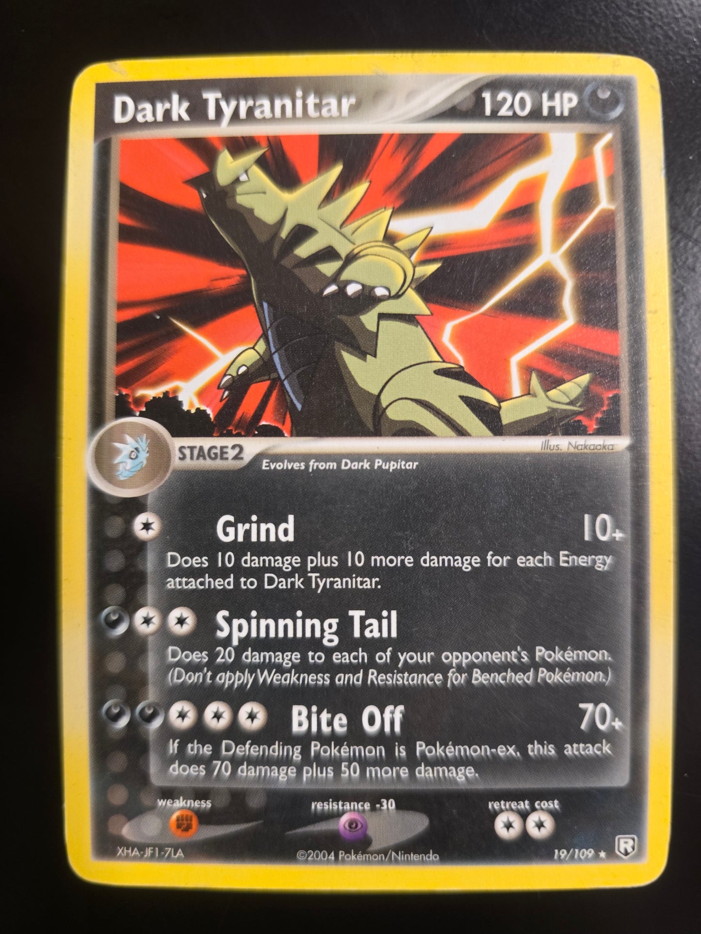 Dark Tyranitar 19/109 Team Rocket Returns Normal LP