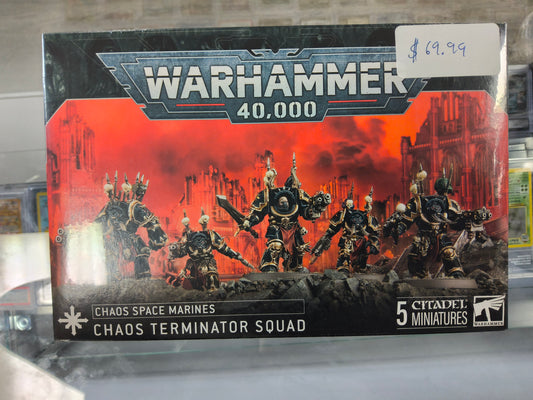 Warhammer 40K Chaos Space Marines Chaos Terminator Squad Minis