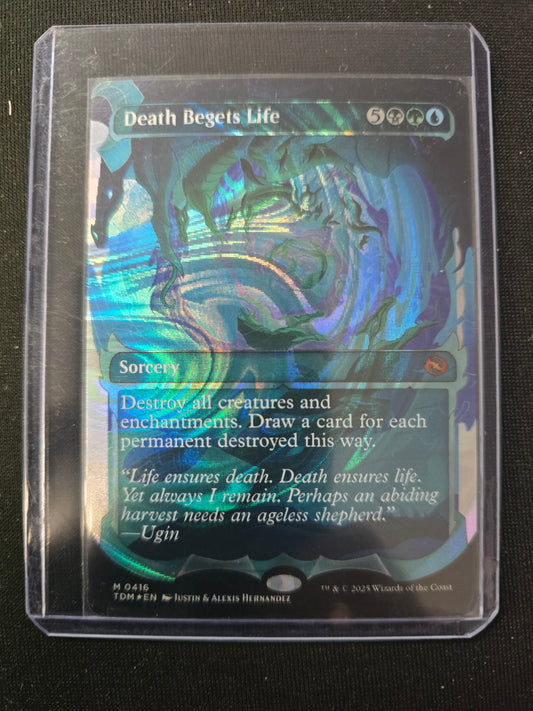 Death Begets Life M 0416 Tarkir: Dragonstorm Showcase Halo Foil NM