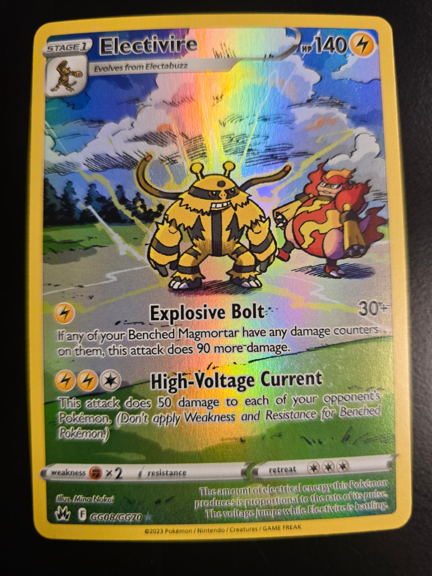 Electvire GG08/GG70 CZ: Galarian Gallery Holofoil NM