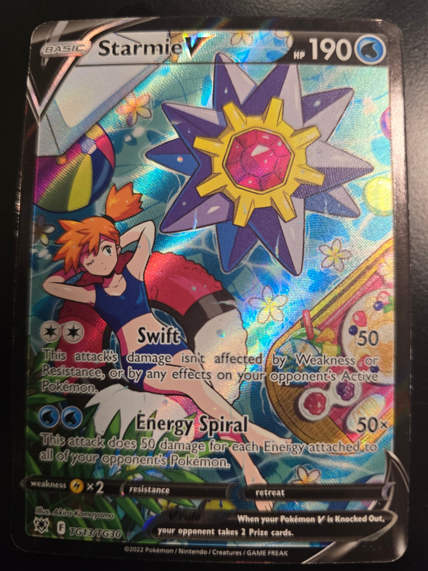 Starmie V TG13/TG30 Astral Radiance Trainer Gallery Holofoil LP