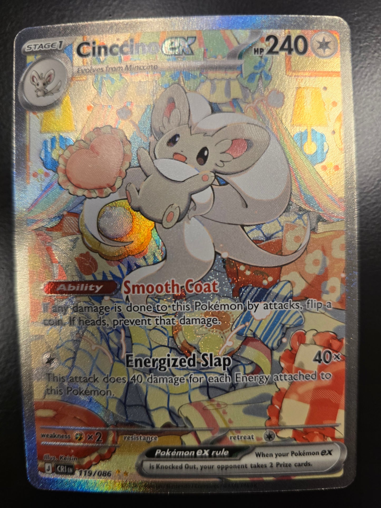 Cinccino Ex 119/086 Holofoil NM