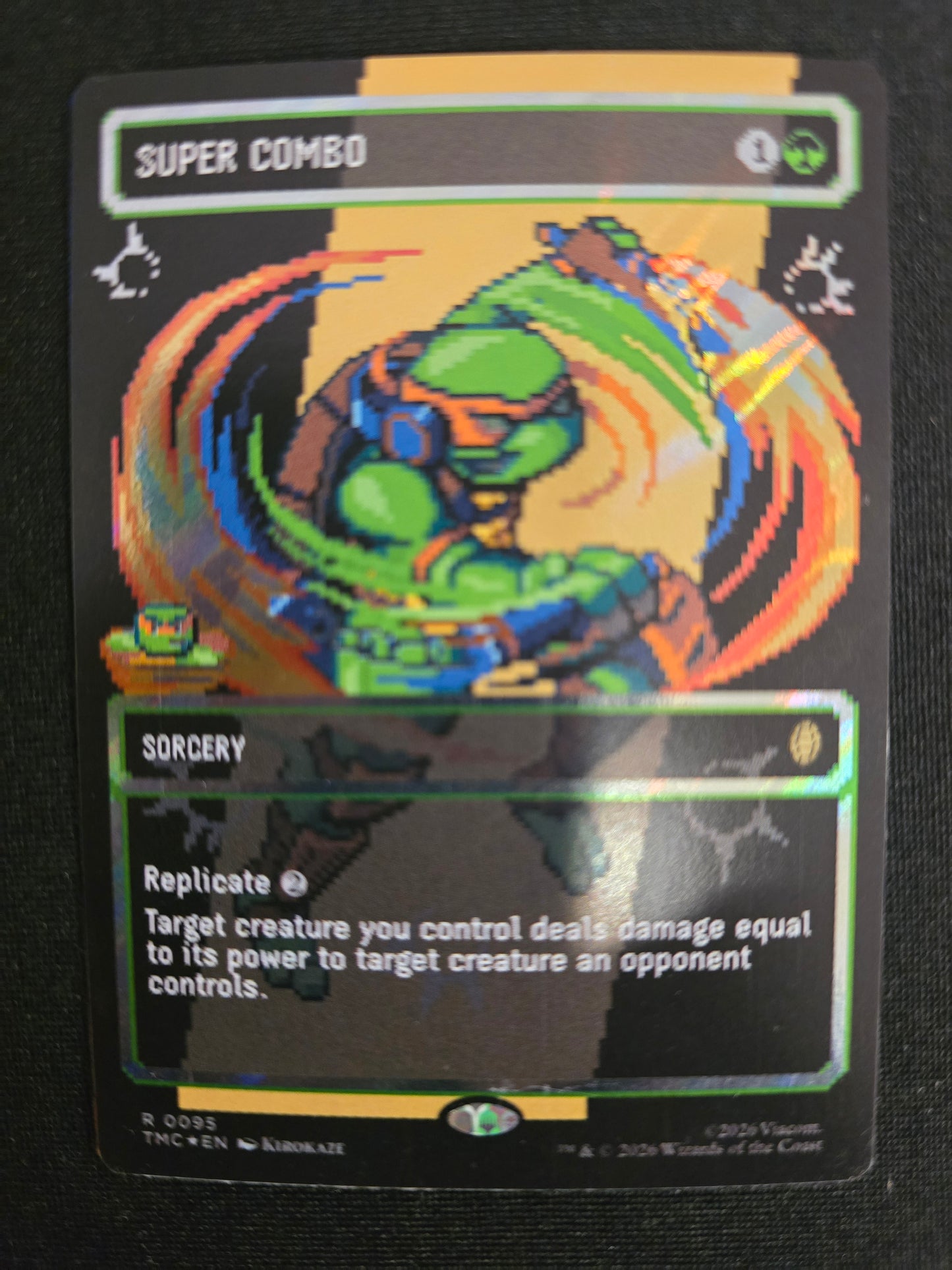 Super Combo R 0095 Commander: TMNT Borderless Surge Foil NM
