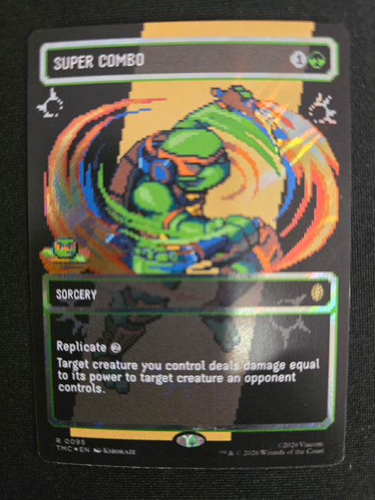 Super Combo R 0095 Commander: TMNT Borderless Surge Foil NM