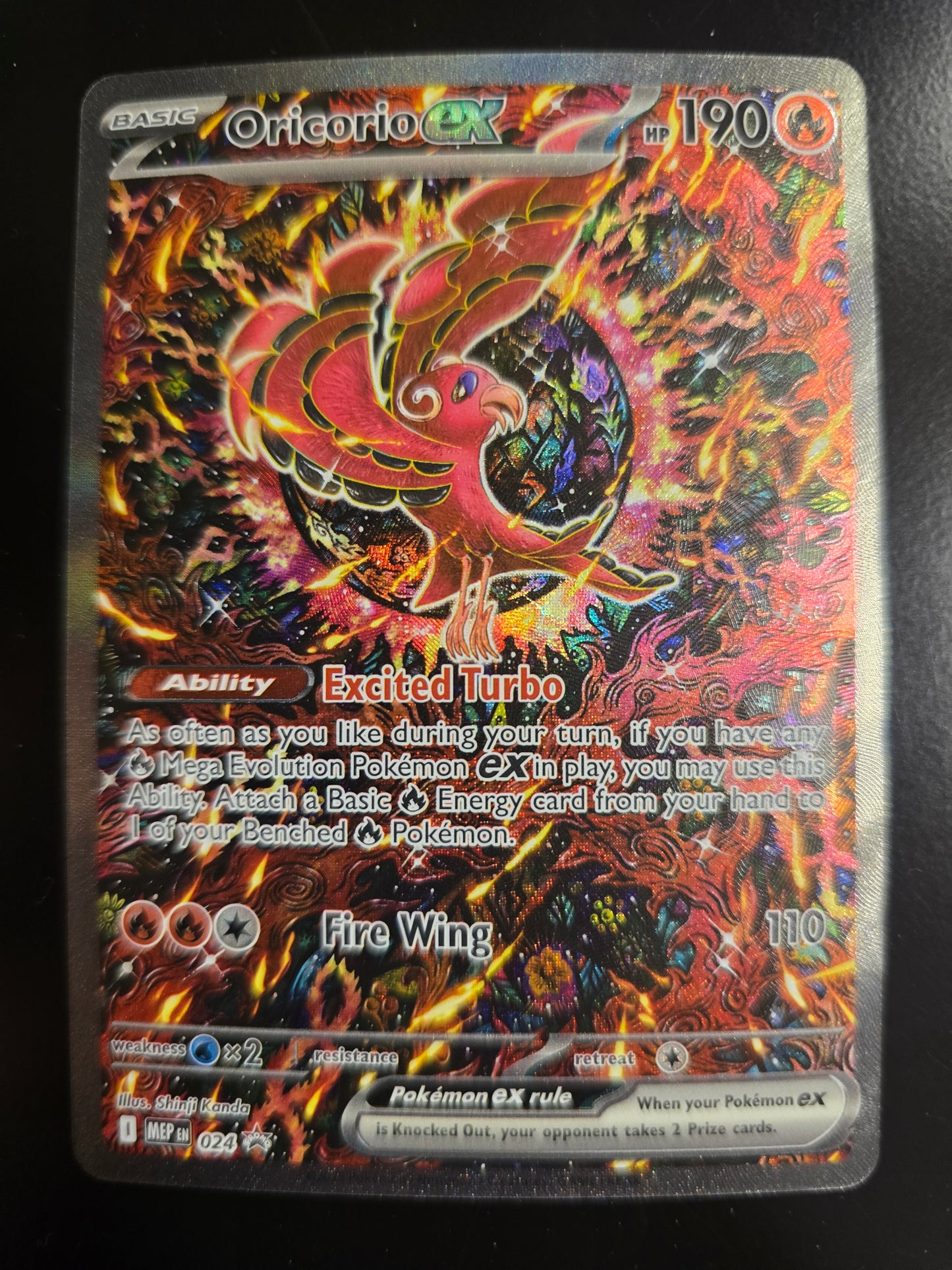 Oricorio Ex 024 Mega Evolution Promo Holofoil NM