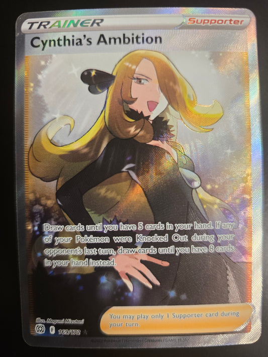 Cynthia's Ambition (Full Art) 169/172 Brilliant Stars Holofoil NM
