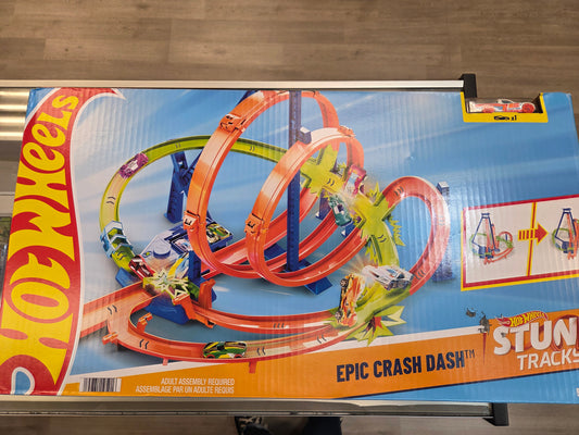 HotWheels Stunt Tracks Epic Crash Dash Playset