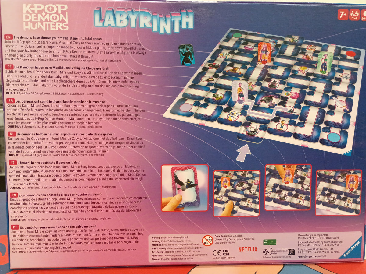 Ravensburger K-pop Demon Hunters Labyrinth Board Game