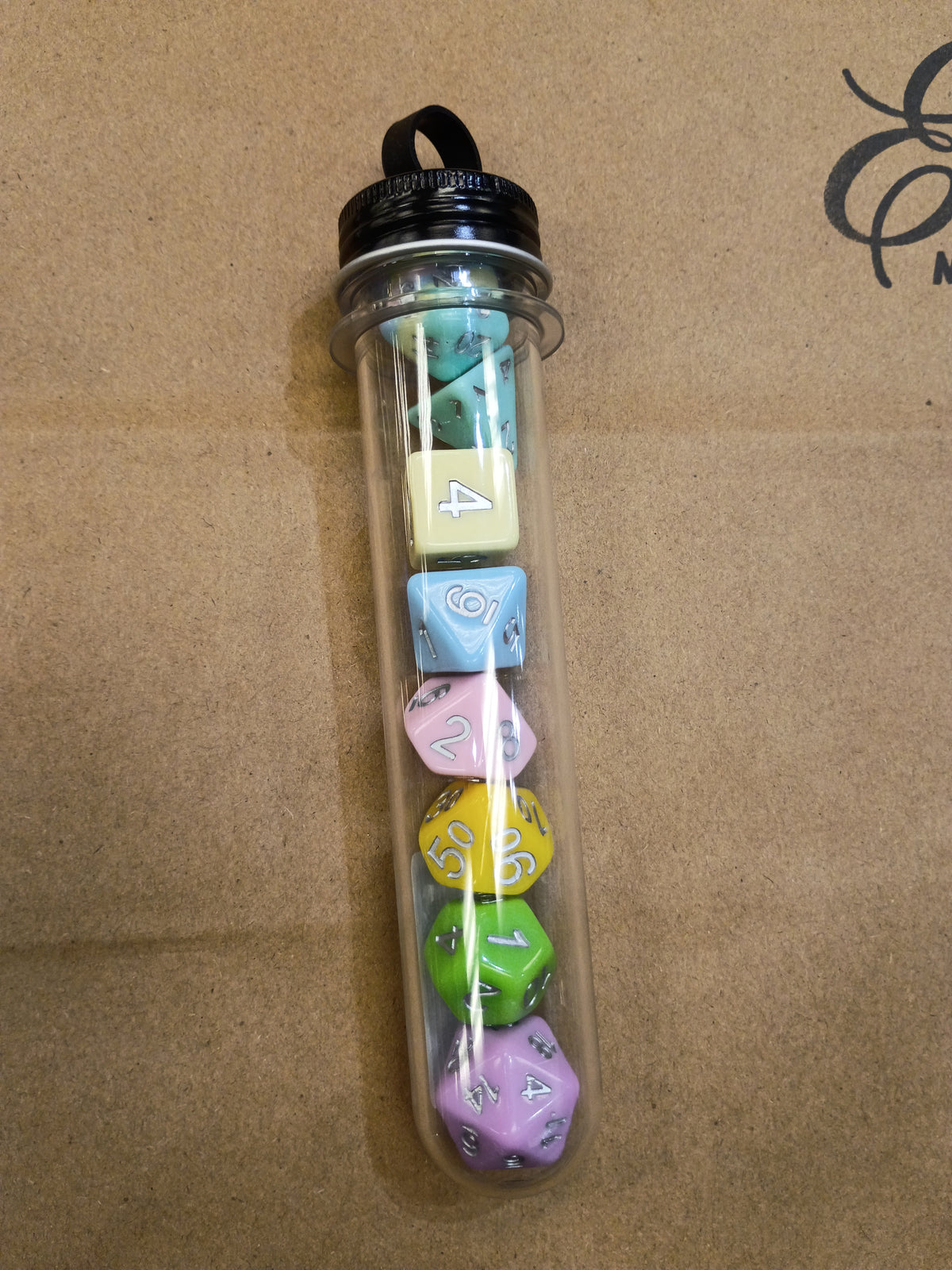 Gradients - Pastel Rainbow Tubed Dice set