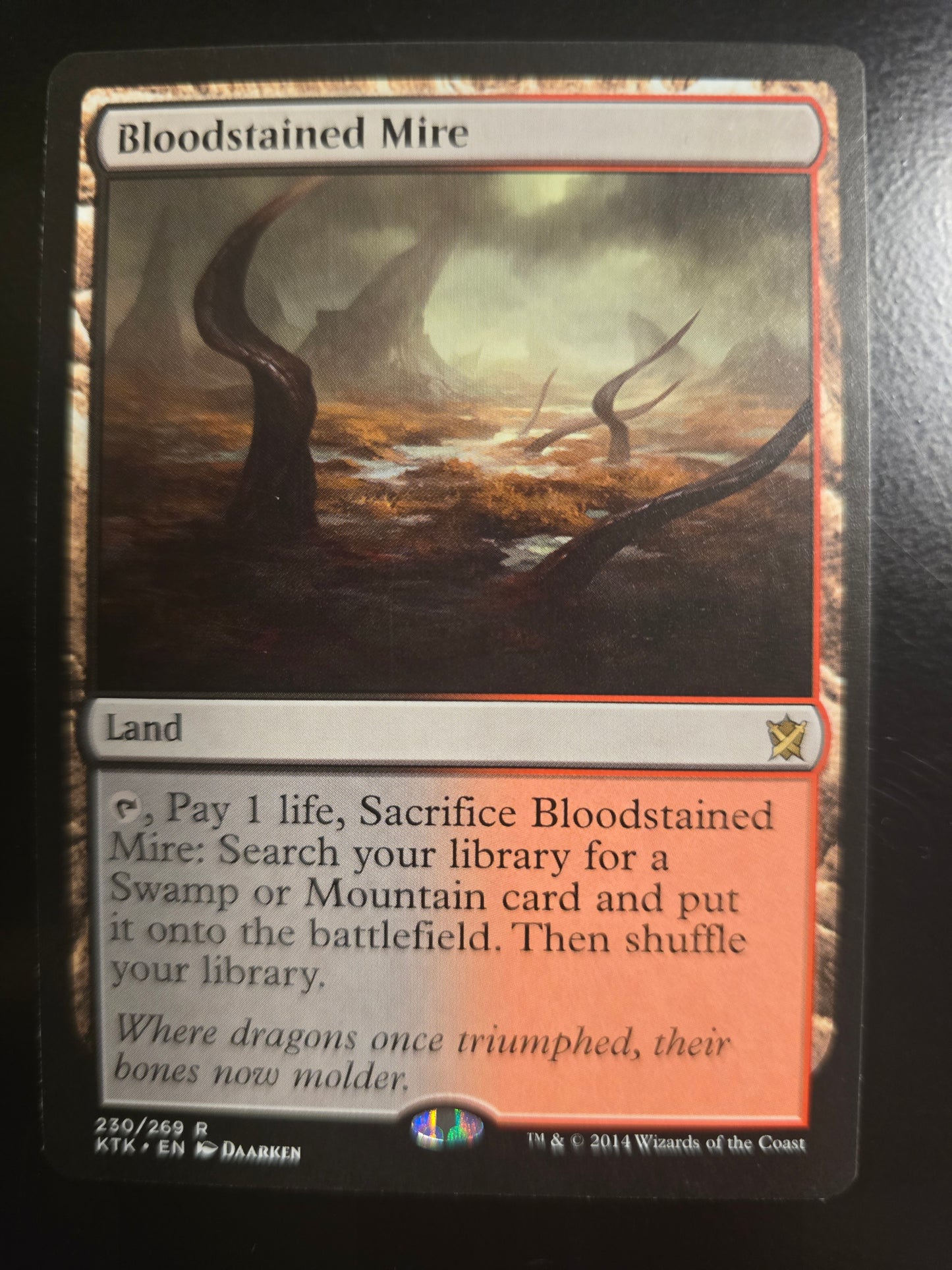 Bloodstained Mire 230/269 R Khans Of Tarkir Normal NM