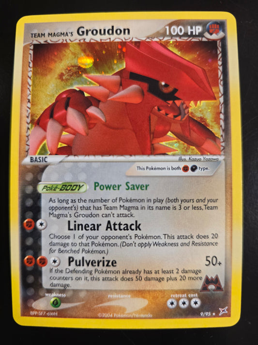 Team Magma's Groudon 9/95 Team Magma Vs Team Aqua Holofoil NM