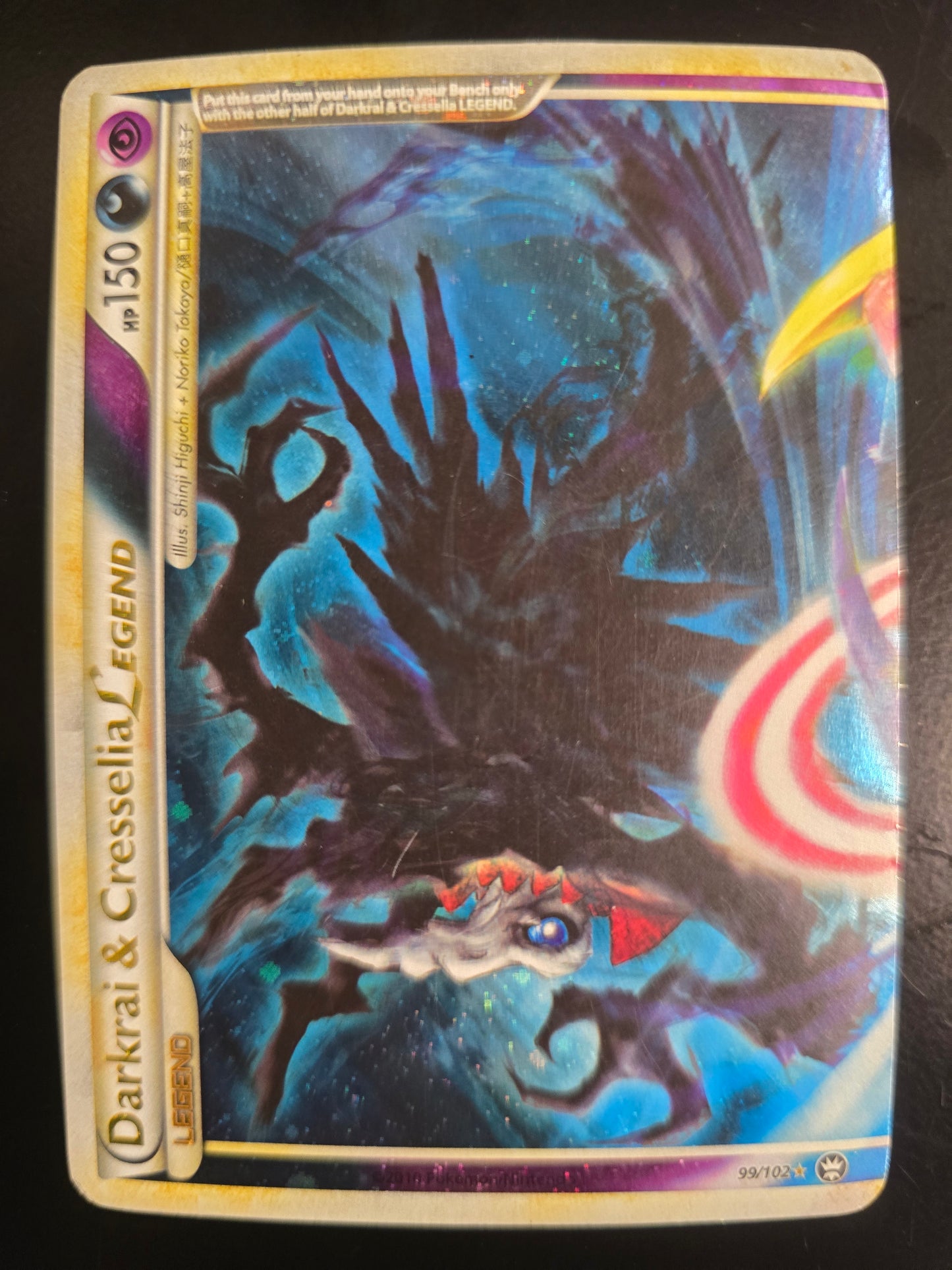 Darkrai & Cresselia Legend (Top) 99/102 Triumphant Holofoil LP