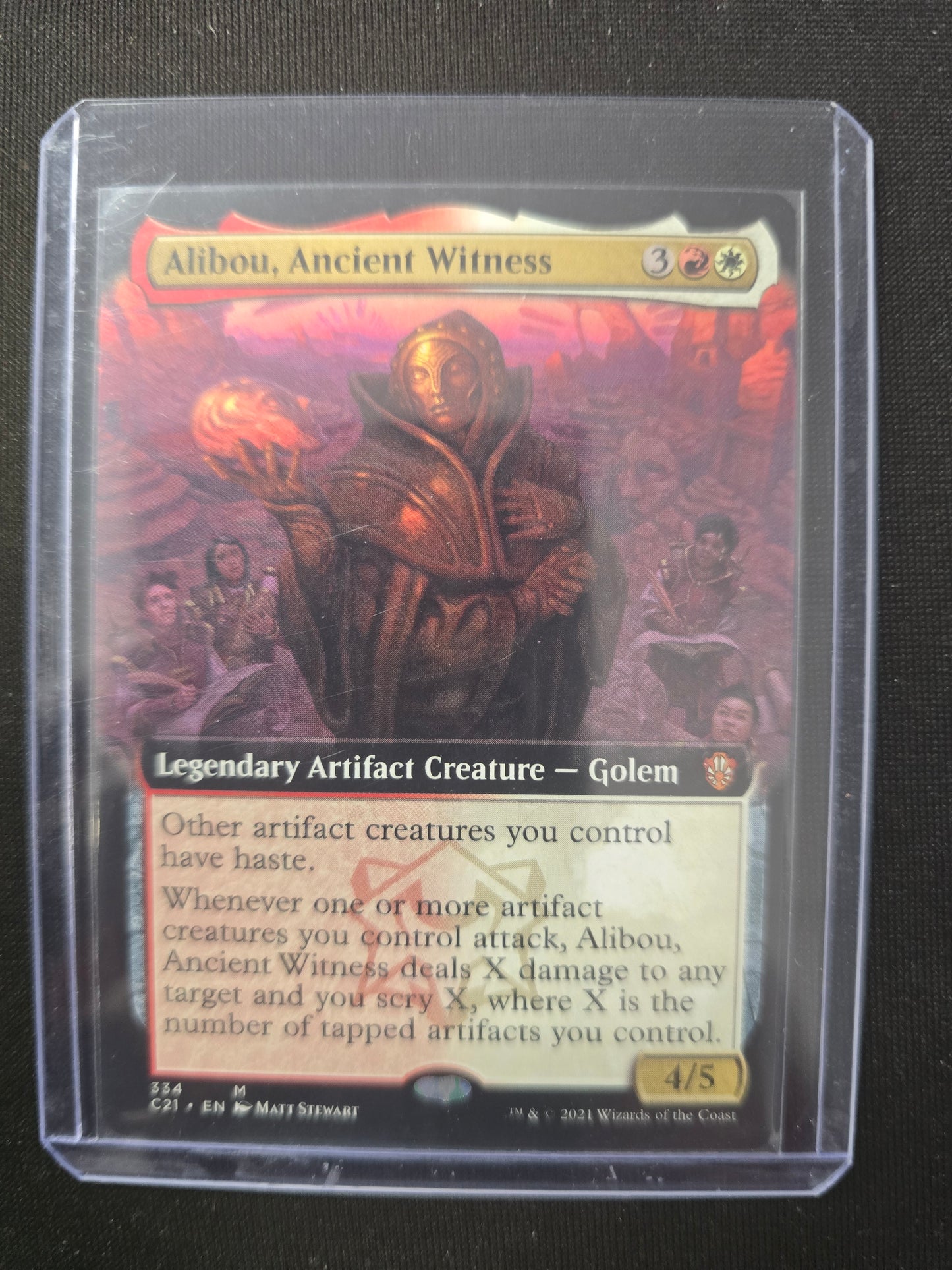 Alibou, Ancient Witness 334 M Commander 2021 Extended Art NM