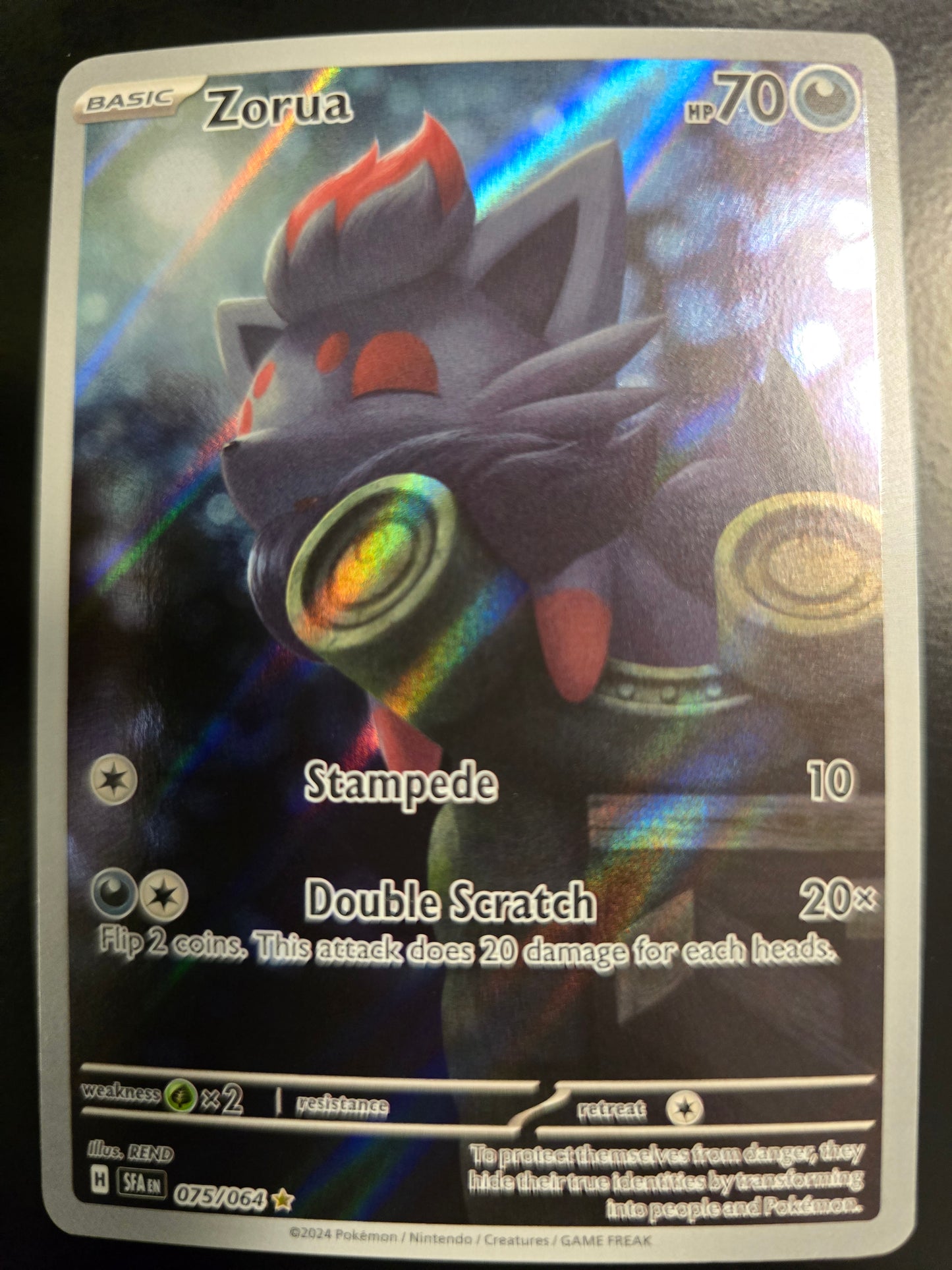 Zorua 075/064 Shrouded Fable Holofoil NM 1