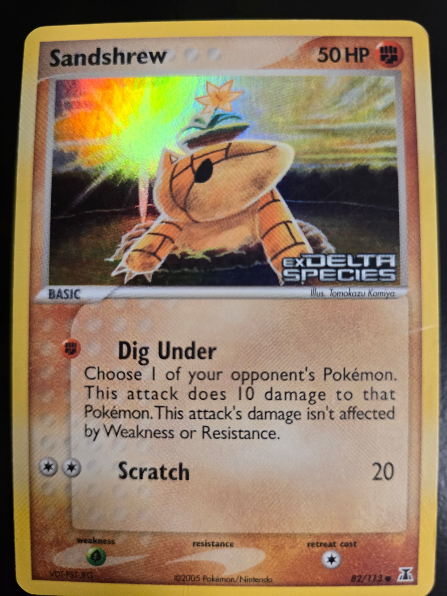 Sandshrew 82/113 Ex Delta Species Reverse Holofoil LP