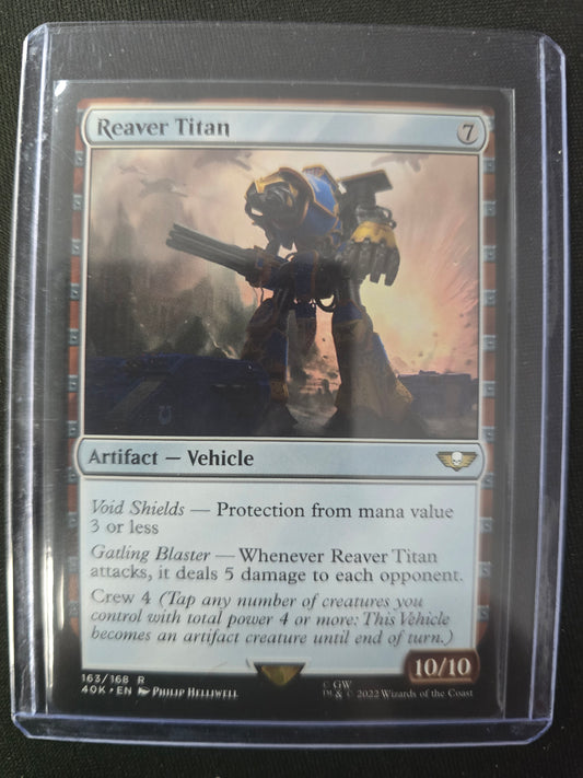 Reaver Titan 163/168 R Universes Beyond: Warhammer 40k Normal NM