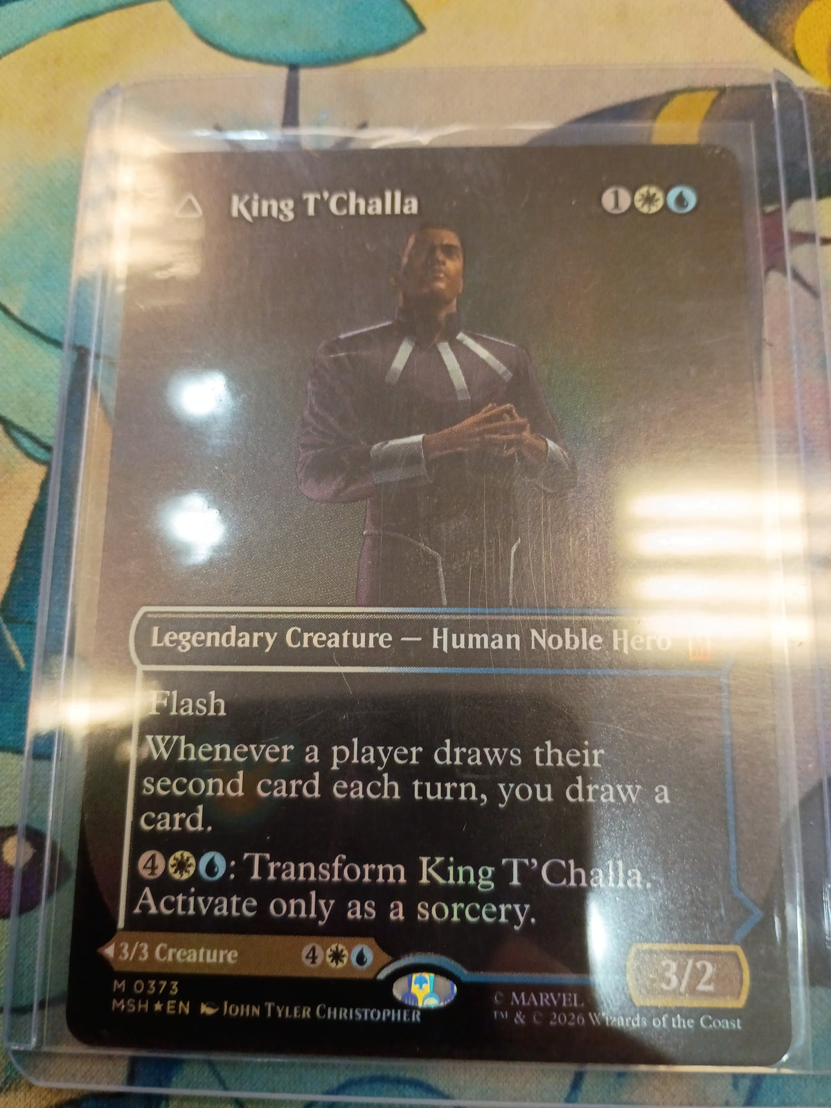 King T'Challa Marvel Super Heroes NM foil
