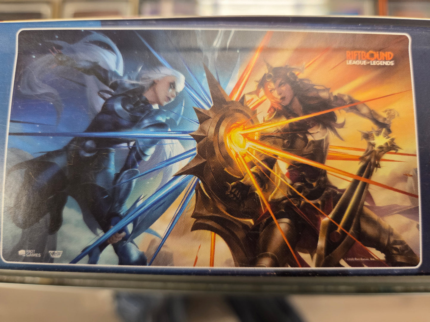 Riftbound League of Legends 24x14in Bound Edge Playmat Diana vs Leona