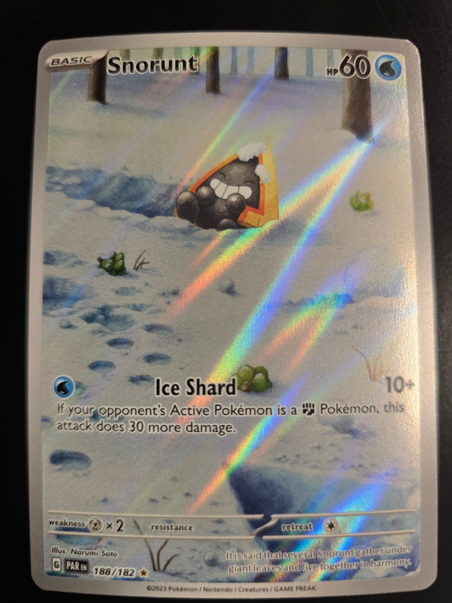 Snorunt 188/182 Paradox Rift Holofoil NM