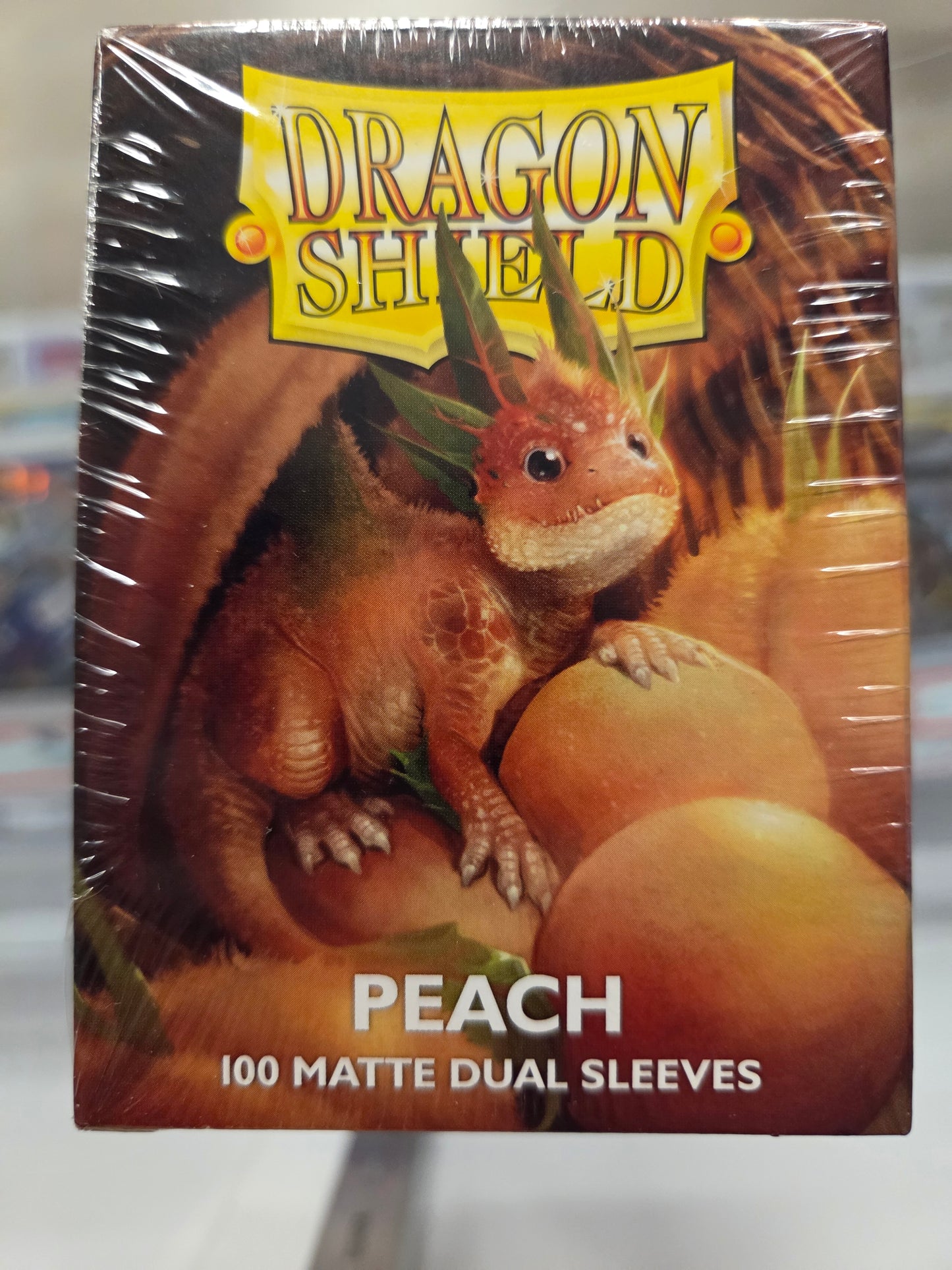 Dragon Shield 100 Card Sleeves. Color Peach