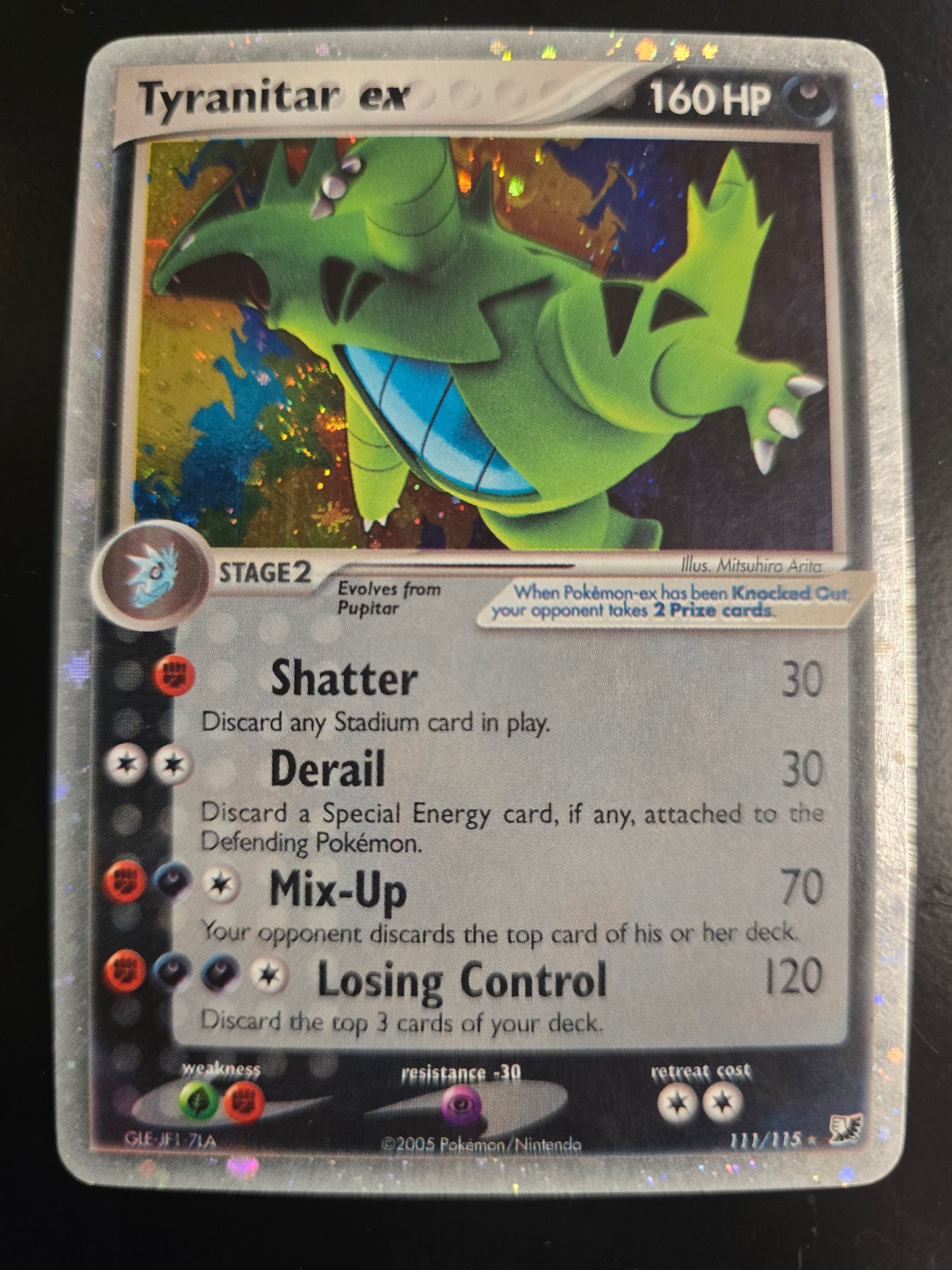 Tyranitar Ex 111/115 Unseen Forces Holofoil NM