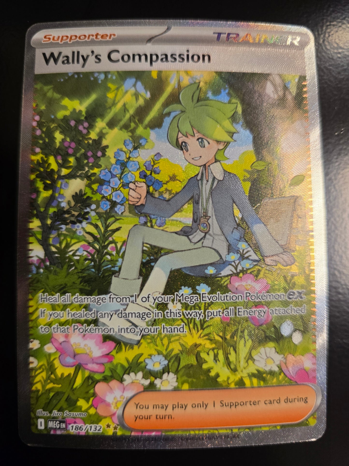 Wally's Compassion 186/132 Mega Evolution Holofoil NM