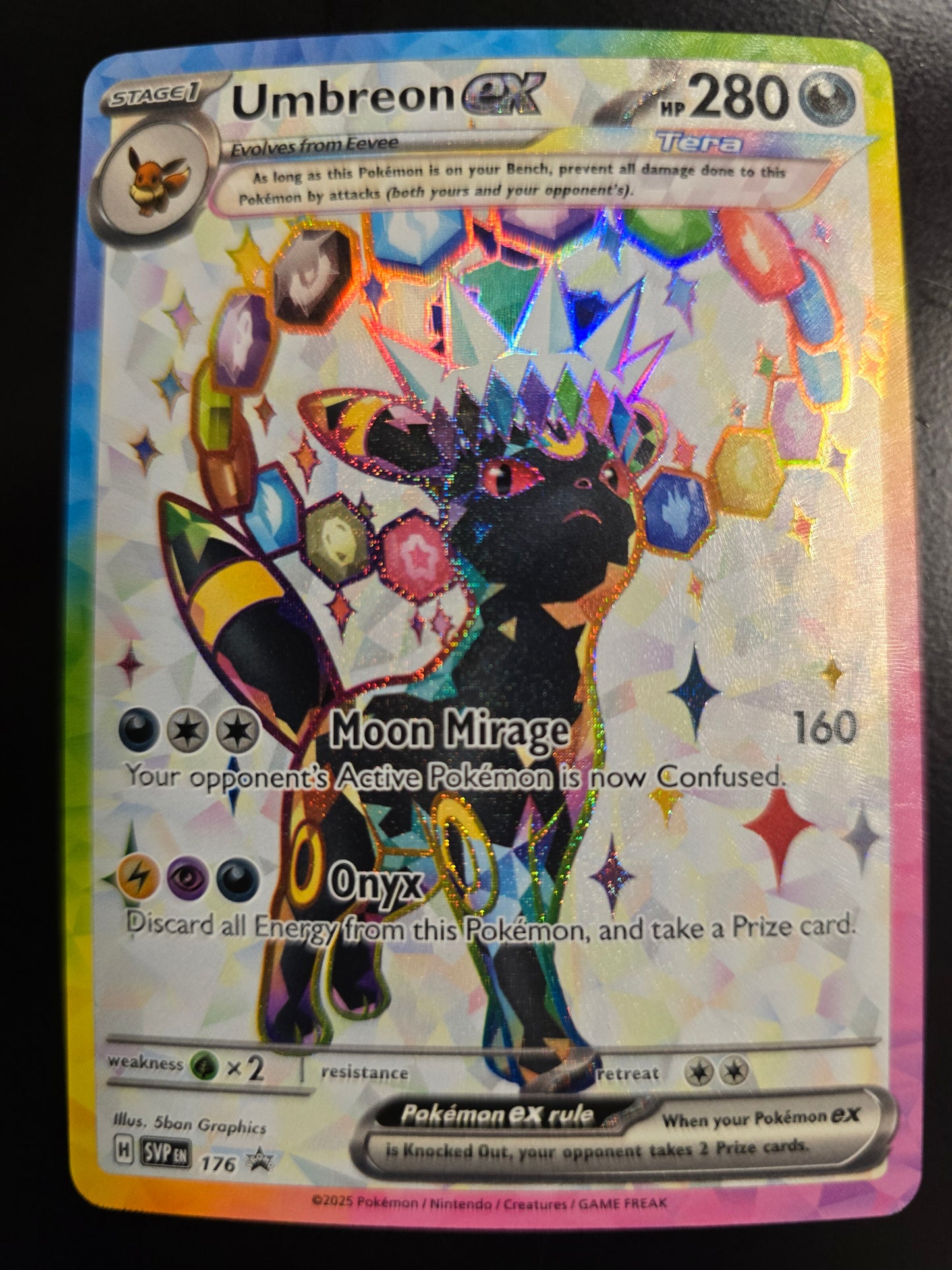 Umbreon Ex 176 Scarlet &  Violet Promo Cards Holofoil NM