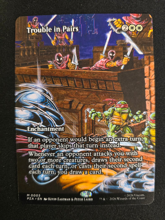 Trouble In Pairs M 0003 TMNT Borderless Normal NM