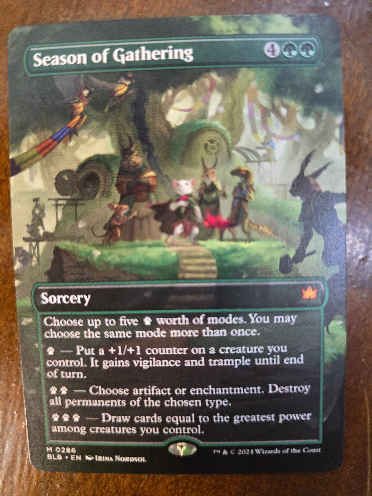Season Of Gathering M 0286 Bloomburrow Borderless Normal NM
