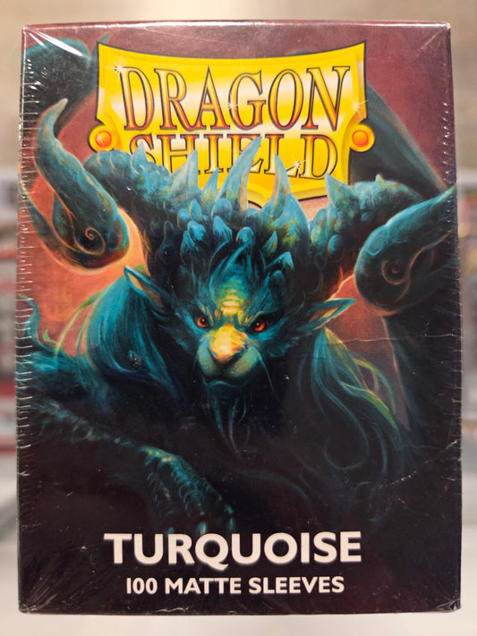 Dragon Shield 100 Card Sleeves. Colkr Turquoise